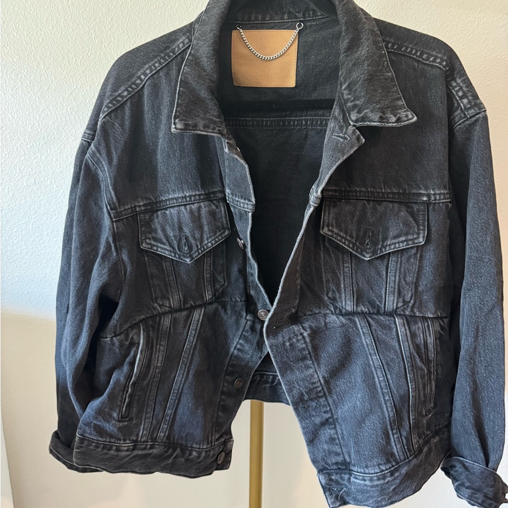 Balenciaga Black Denim Jacket in excellent condition
